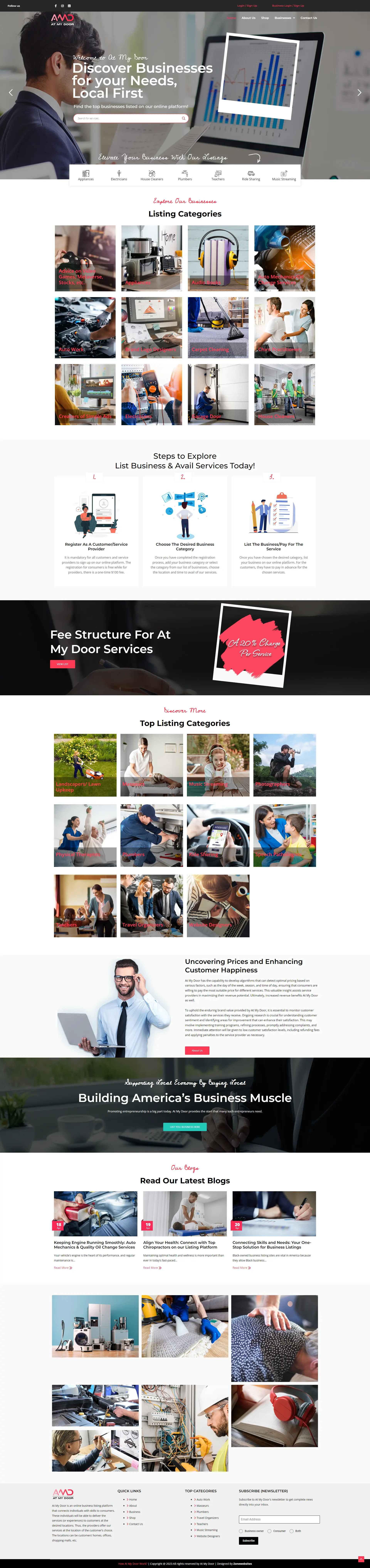 At My Door | Business Directory & Listing Website Theme