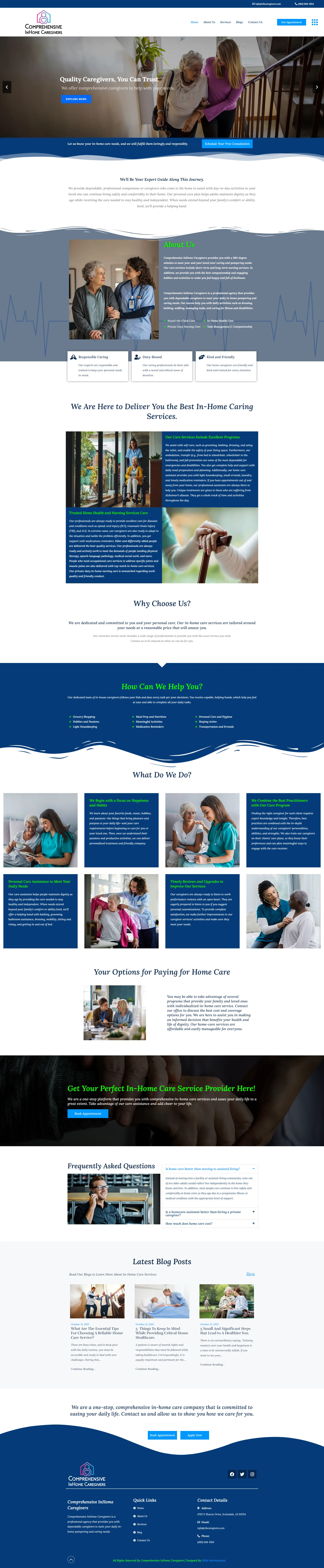 Home Care Website Theme for Solid Online Presence