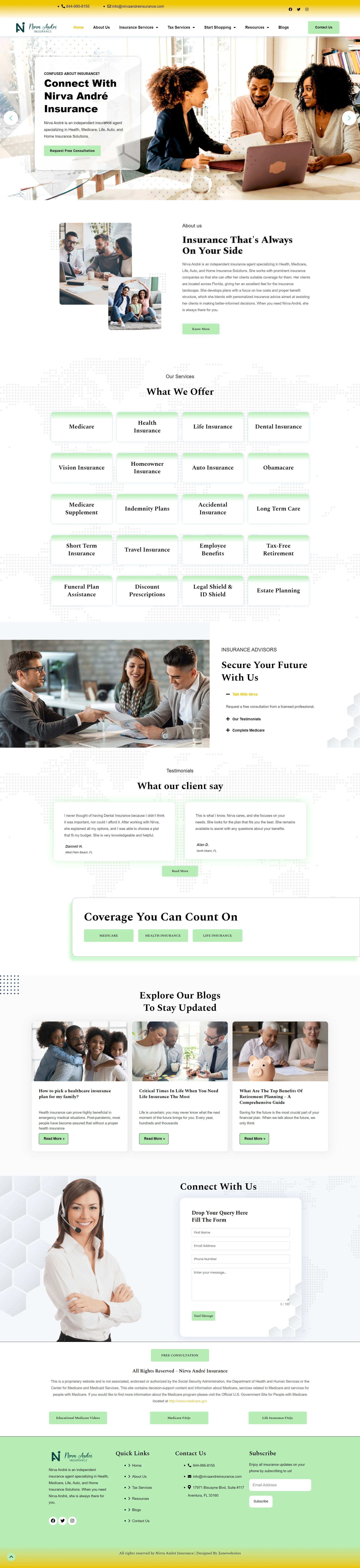 Website Template for Insurance Services