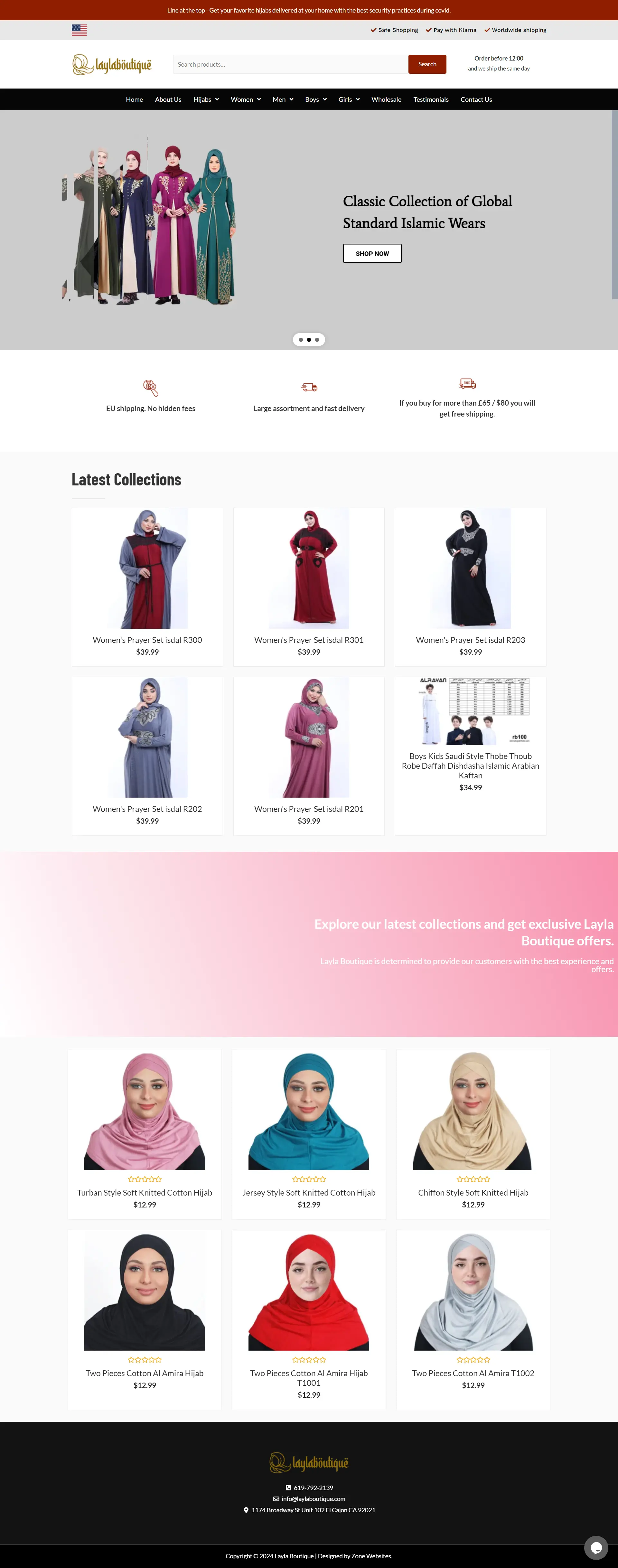 Layla Boutique | Elegant Ecommerce Website Theme