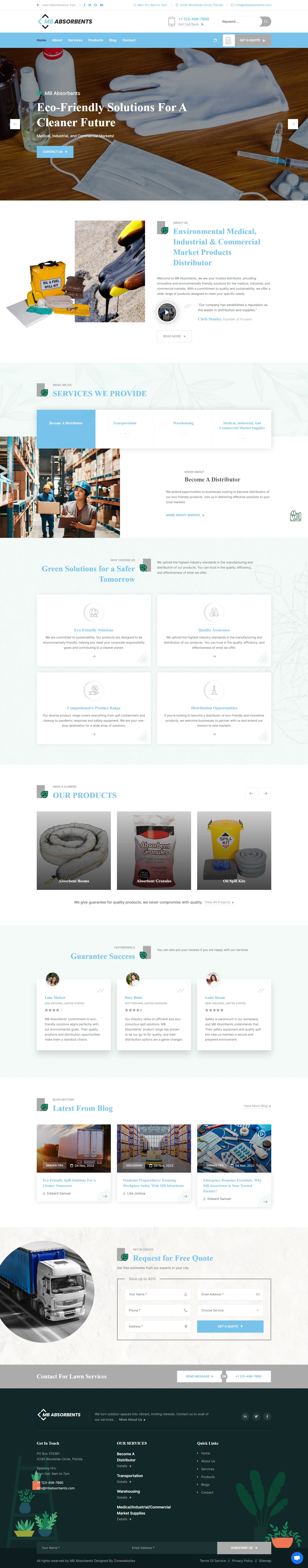 Premium Website Theme for Multi-sector Distributors