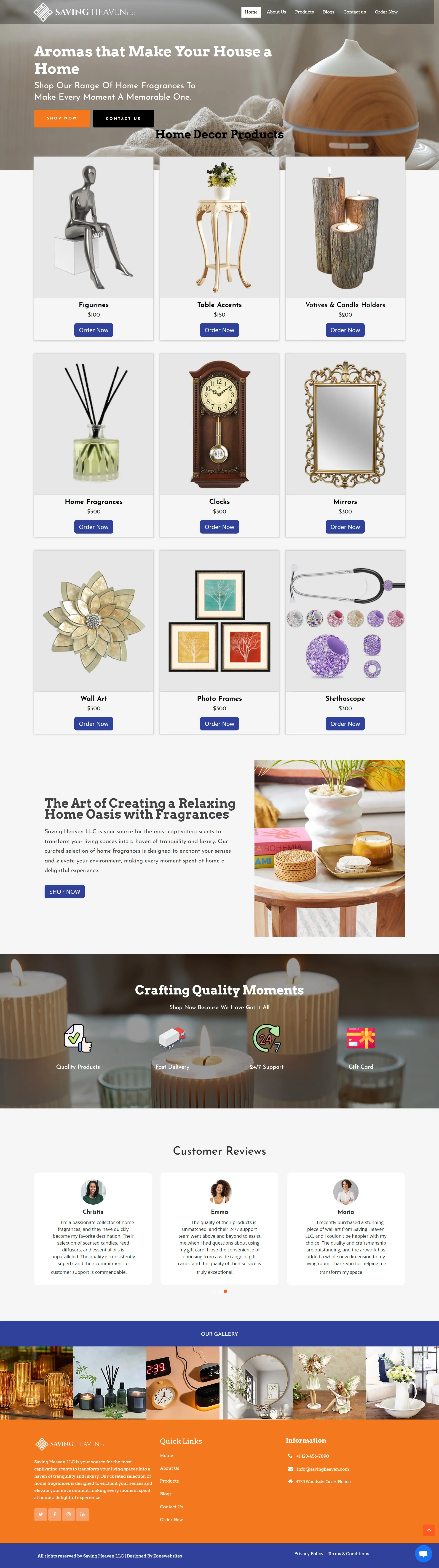 Elegant Home Decor Store Website Theme