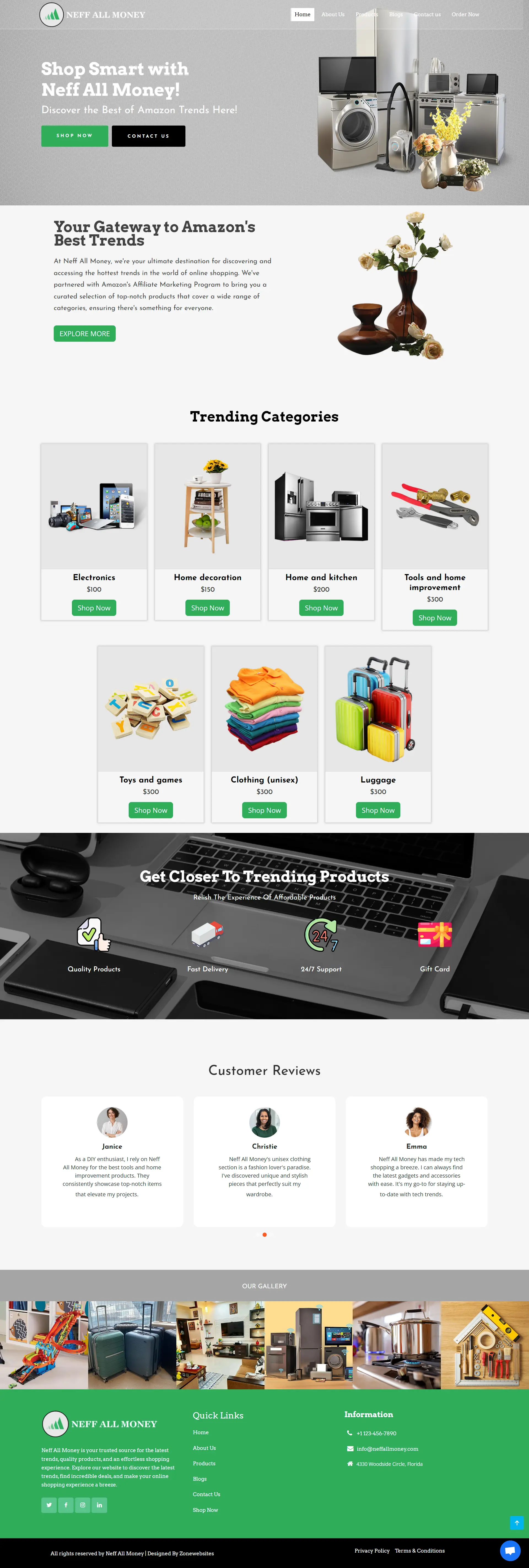 Modern Multipurpose E-commerce Website Template