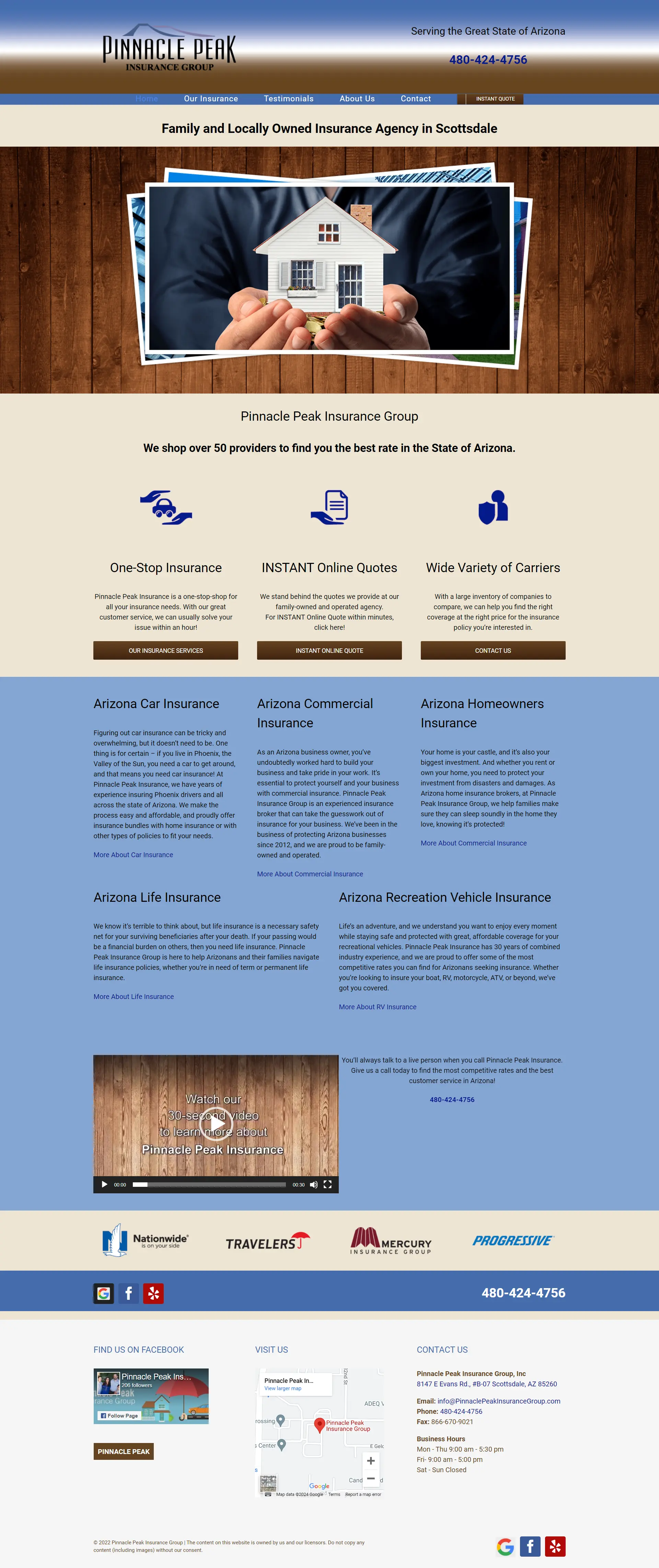 Website Template for Insurance Company