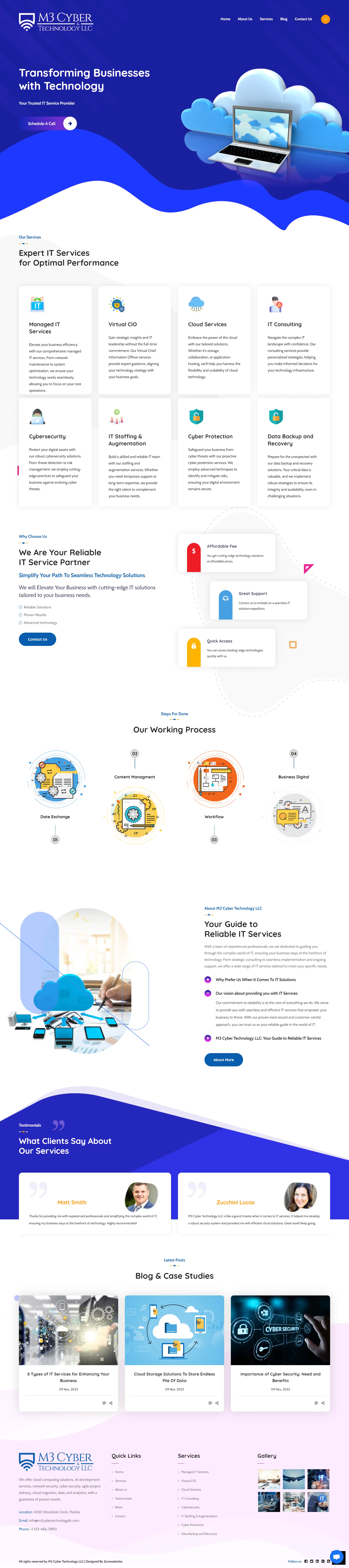 IT Solutions and Services Company Website Theme