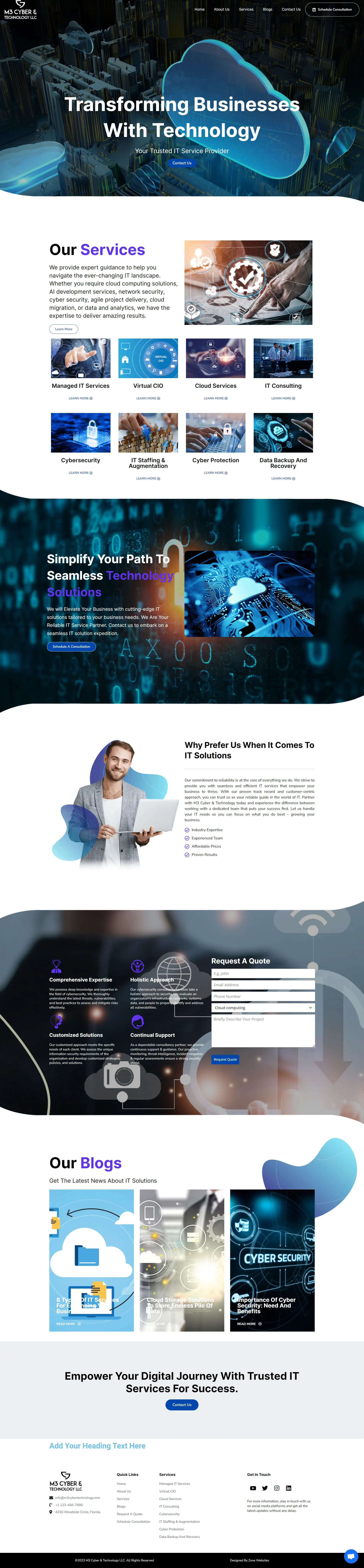 Premium-Quality IT Services Agency Website Template