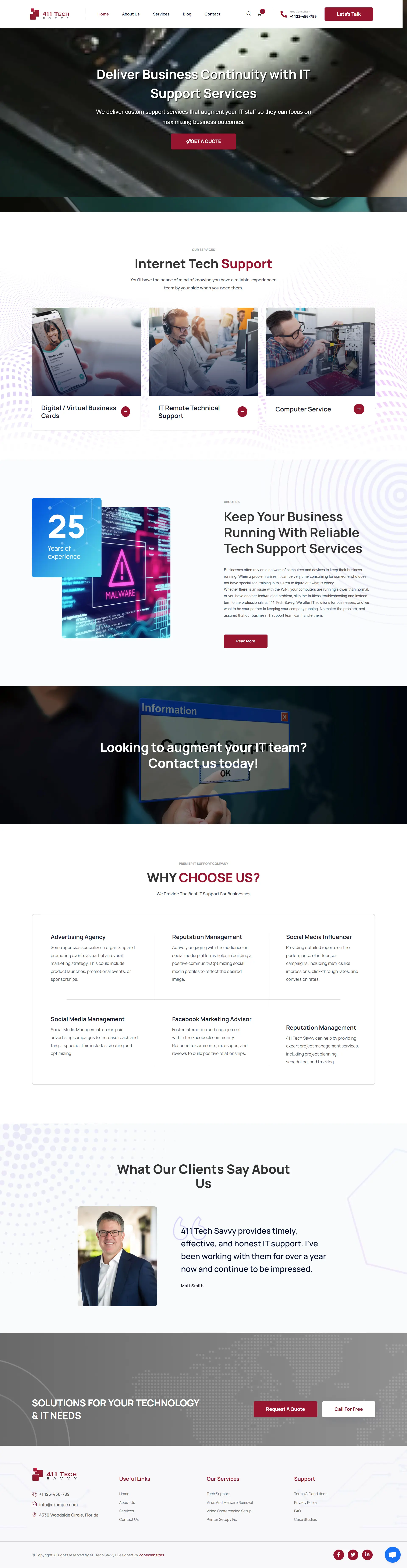 IT Solutions and Services for Businesses Website Design