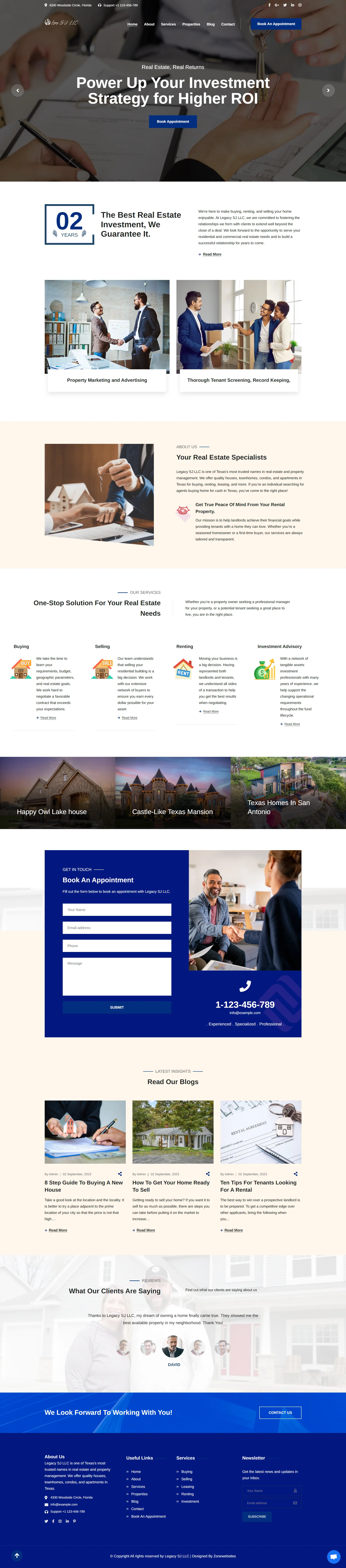 Customizable Real Estate & Property Website Template