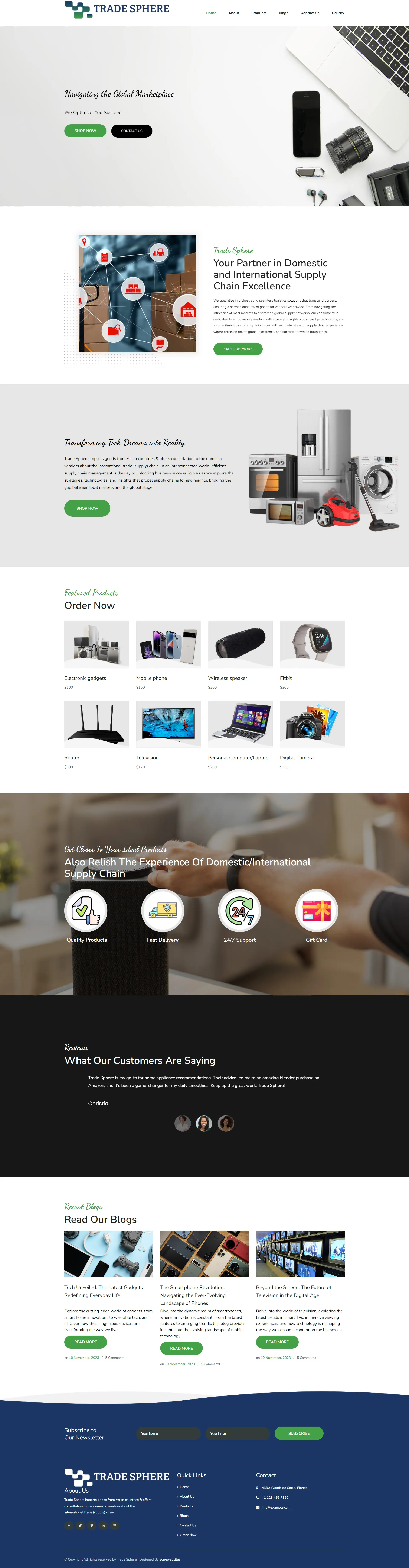 Easy to Customize Electronics E-commerce Website Theme