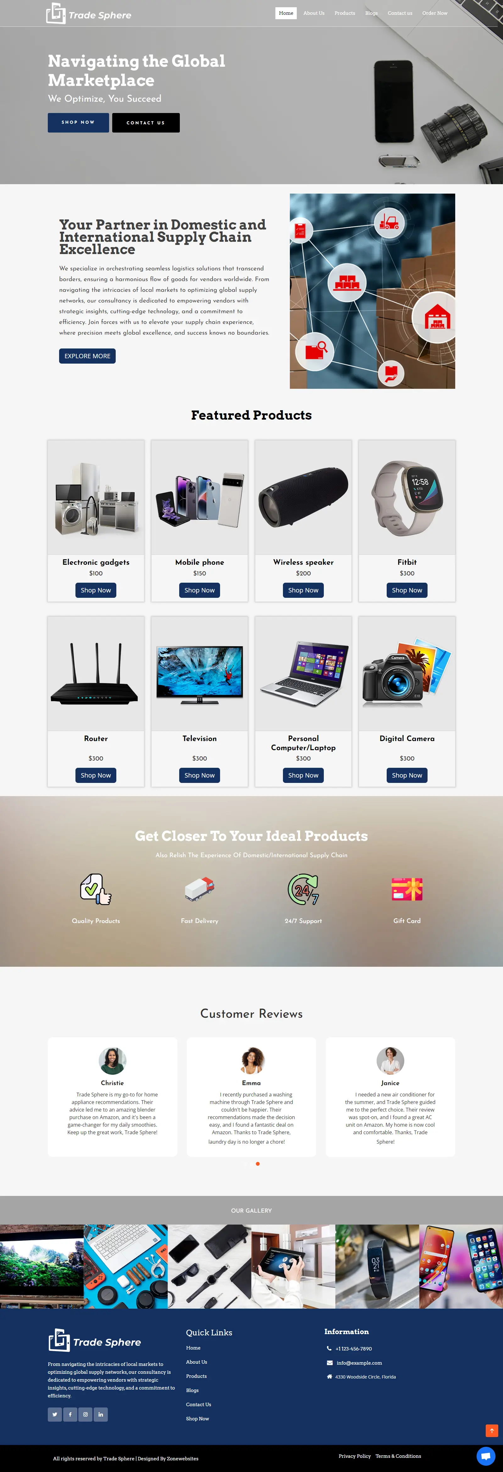 High Converting E-commerce Store Website Layout