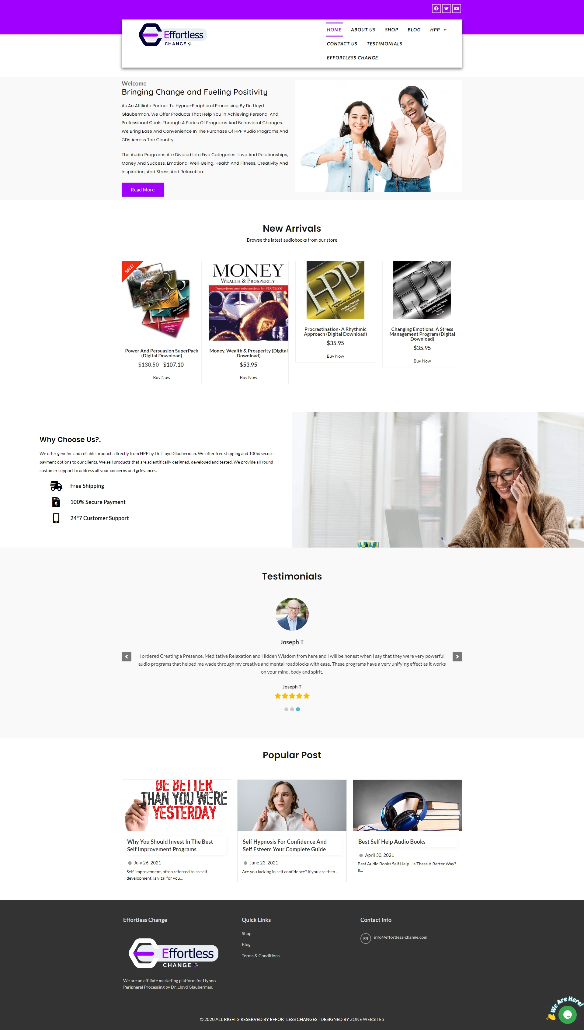 Personal Development Template E-Commerce Website Theme