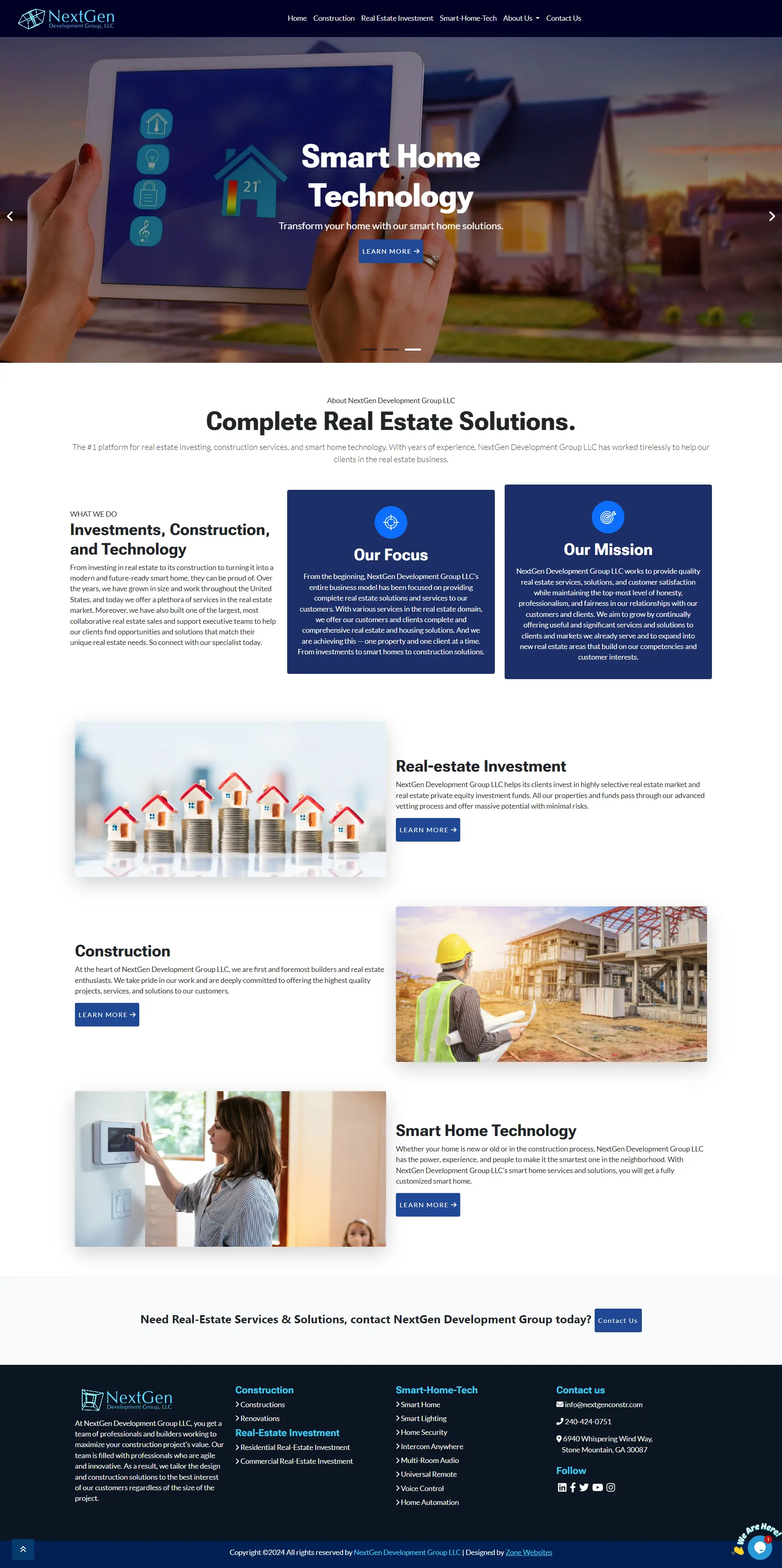 Exclusive Real Estate Solutions Provider Website Layout