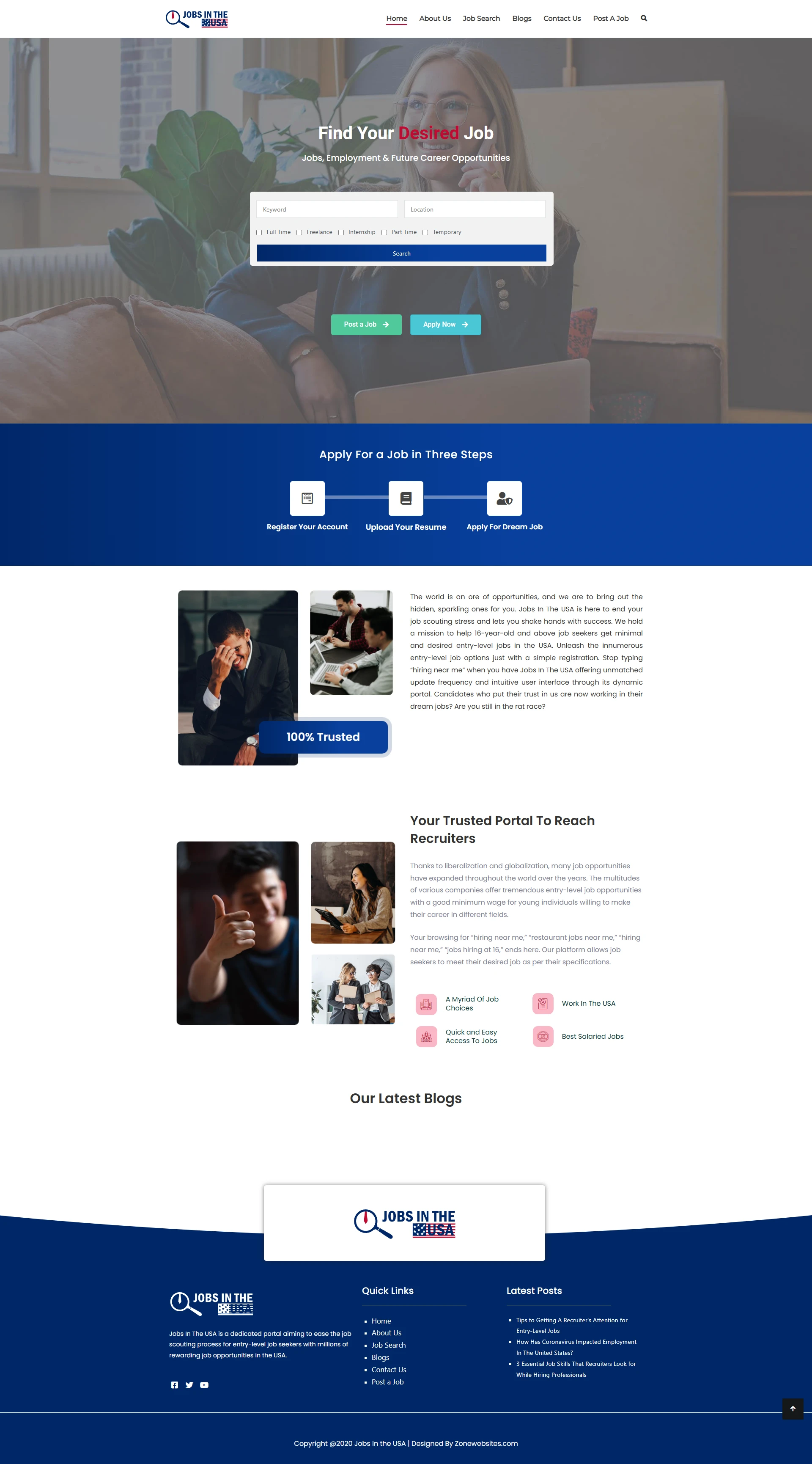 Professionally Crafted Job Portal Website Template