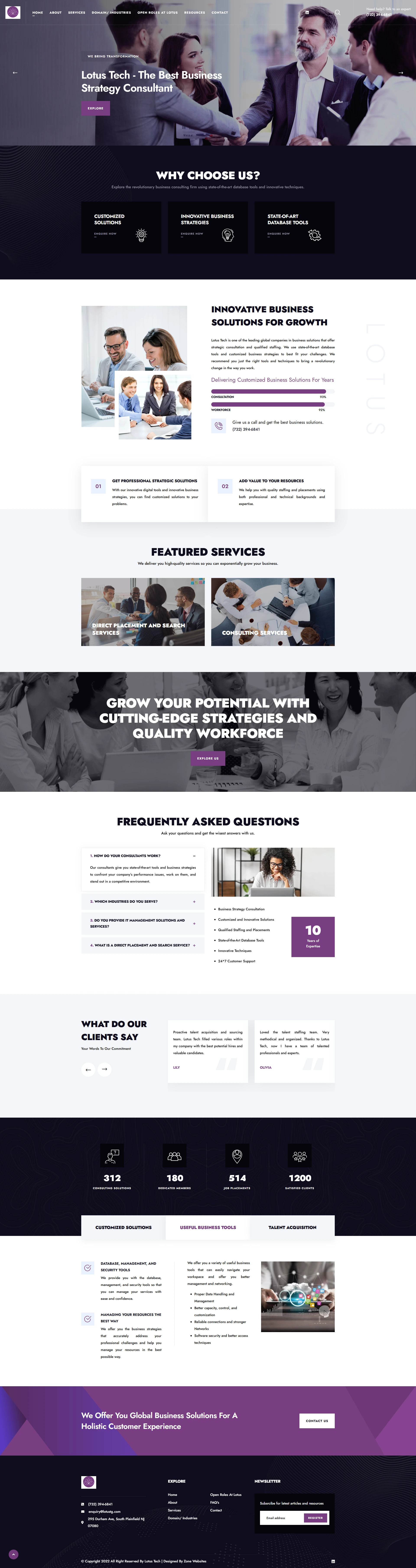 User-Friendly Website Theme for Staffing & Consulting Service