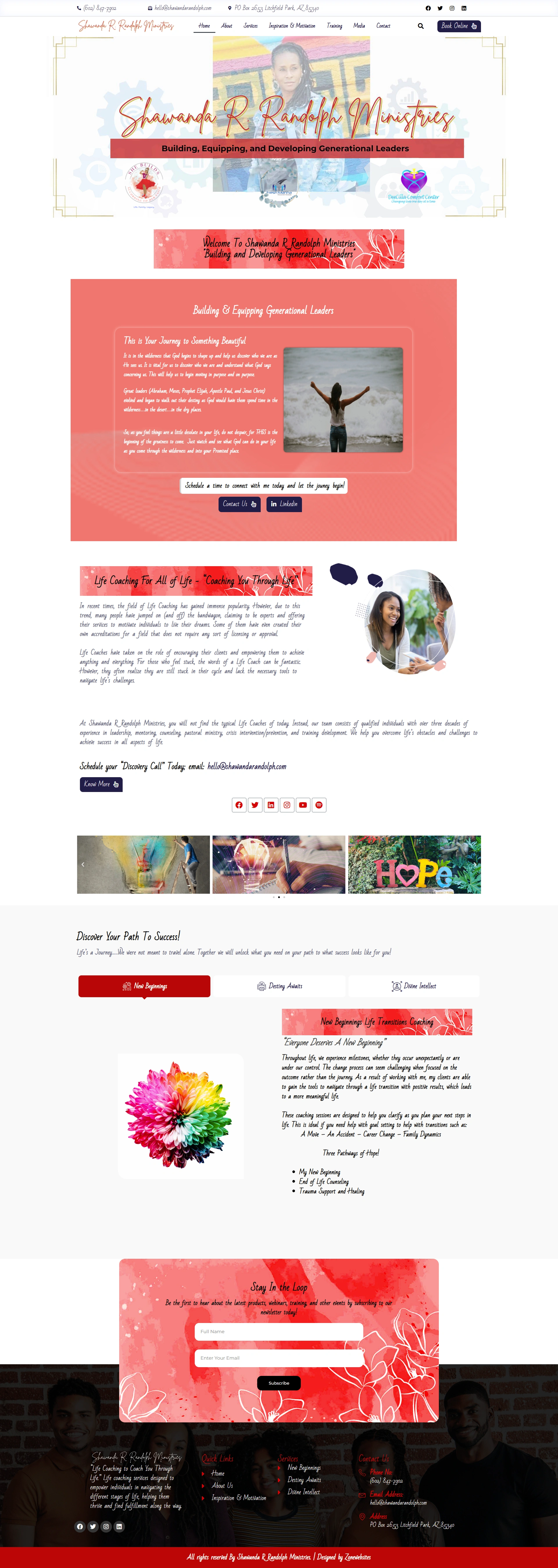 Modern Website Theme for Self-Development Coaching Service