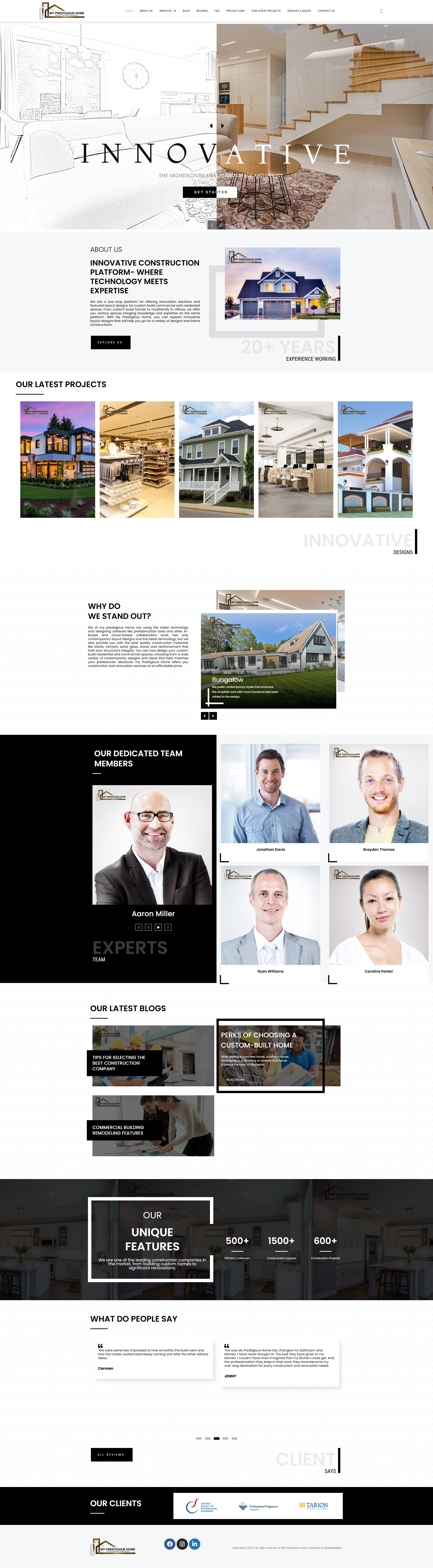 Premium Construction and Renovation Business Website Theme