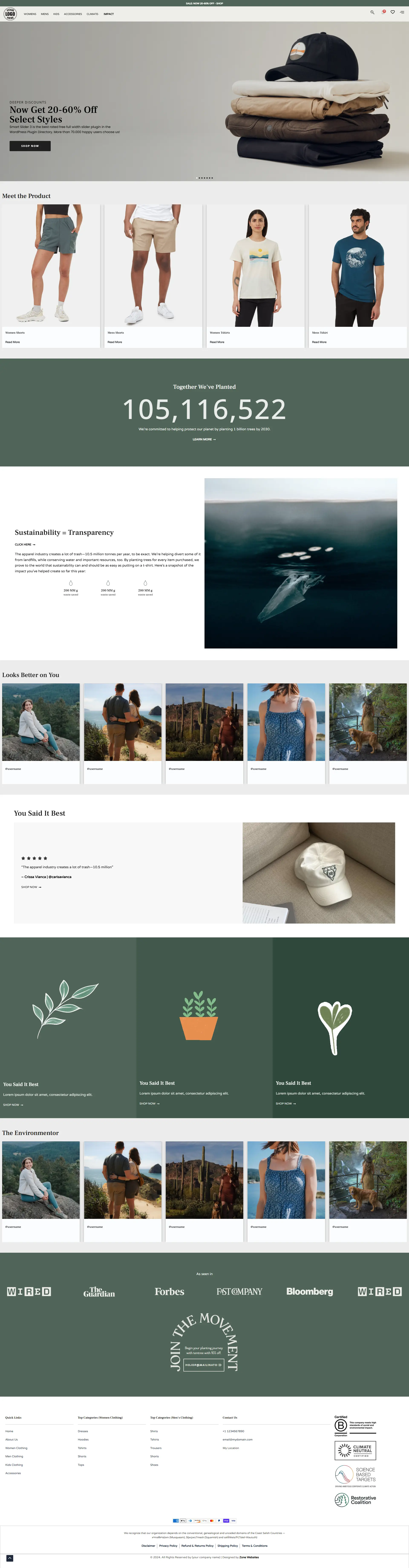 Stunning Clothing E-Commerce Website Template