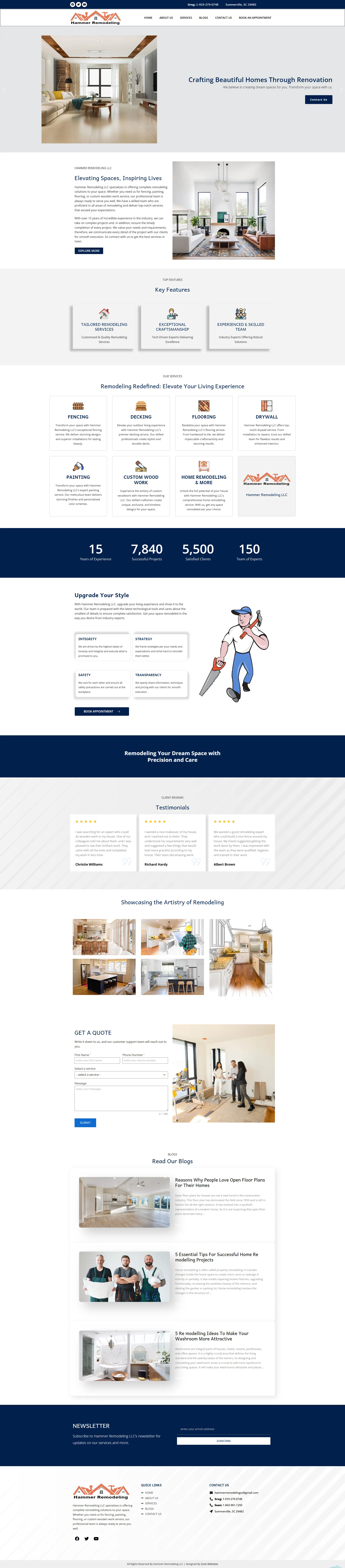 Stunning Website Template for Remodeling Solutions